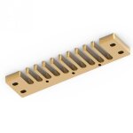 Or - peigne en alliage d'aluminium, 3 couleurs, 10 trous, pour hohner marine band crossover, accessoire ...
