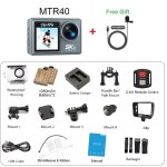 Ore - camra d'action ourlife mtr40 5k, cran tactile ips 2 pouces, zoom 5x, camra d'action 170 camra ...