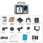 Ore - camra d'action ourlife mtr40 5k, cran tactile ips 2 pouces, zoom 5x, camra d'action 170 camra ...