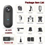 Ore - camra de sport de plein air dans le casque moto vlo sport mini tournage vlo action 4k camra ...