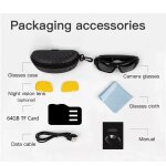 Ore - lunettes de camra 4k, lunettes vido, enregistreur vido de surveillance de vlo, camra d'action, ...
