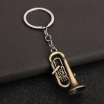 Ore - porte - cls pendentif saxophone personnalis, mini porte - cls cratif pour passionn de musique, ...
