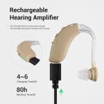 Oreille gauche azultooth - proth�se auditive 2020, nouveau casque sans fil � conduction d'air, amplificateur ...