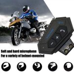 Oreillette bluetooth 4. 2 pour moto, appareil de communication sans fil pour casque, kit d'appel téléphonique ... Oreillette bluetooth 4. 2 pour moto, appareil de communication sans fil pour casque, kit d'appel téléphonique ...