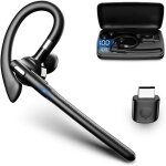 Oreillette bluetooth sans fil, ecouteur main libre avec micro anti bruit, wireless headset, casque bluetooth ...