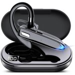 Oreillette bluetooth sans fil mains libres pour t�l�phone, casque intra - auriculaire v5. 3 avec microphone, ...