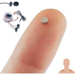 Oreillette espion ecouteur mini invisible examen nano cach telephone microphone filaire bandes adhsives ...