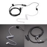 Oreillettes intra - auriculaires avec micro ptt, 2 broches, pour talkie - walkie kenwood kpg, �couteurs ...