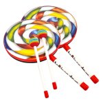 Orff instruments 2pack lollipop tambours 6 pouces accessoires de danse instruments de percussion tambour ...