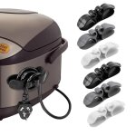 Organisateur de filslot de 6 clips de cble auto - adhsifs pour appareils de cuisine, cuiseur  riz, ...