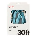 Original series instrument coil cable, 9m, daphne blue