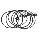 Orphee 6pcs / set nx35 - c full set noir nylon classique guitare cordes tension dure 0. 028 - 0. 045 ...