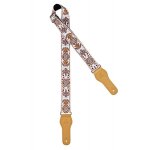 Ortega ocs - 540 - sangle guitare en coton - blanc motif classic white