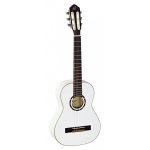 Ortega r121 - 1 / 2 - guitare classique 1 / 2 - blanc brillant ( + housse)