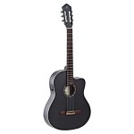 Ortega rce125sn - guitare electro - classique - noir satin ( + housse)