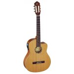 Ortega rce131sn - guitare electro - classique - naturel satin� ( + housse)