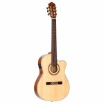 Ortga rce138 - t4 - guitare electro - classique epica massif - naturel brillant ( + housse)
