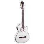 Ortega rce145 - guitare electro - classique - blanc brillant ( + housse)