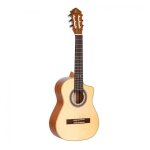 Ortga rq38 - guitare classique epica requinto diapason 535 mm - naturel satin