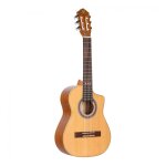 Ortga rqc25 - guitare classique cdre requinto diapason 535 mm - naturel satin