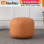Otautau - petit tabouret rond en similicuir, pouf rembourré, pouf, repose - pieds, coin de sol, siège ... Otautau - petit tabouret rond en similicuir, pouf rembourré, pouf, repose - pieds, coin de sol, siège ...