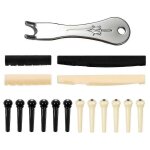 Outil extracteur de dissolvant de chevalet de guitare avec ecrou de selle de guitare et guitare 12 pack ...