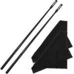 Outil de nettoyage de fl�te chiffon de polissage de fl�te 2pcs tige de nettoyage de fl�te avec chiffon ...