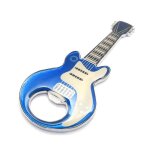Ouvre - bouteille - cr�atif - guitare - m�tal - bleu - 10, 5 x 3, 5 cmbleu