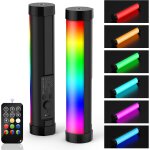 P100 rgb tube eclairage video, lampe photo portable pour tiktok, youtube, tournage vido, eclairage extrieur, ...