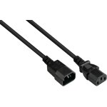 P1430 - s005 rallonge pour appareil a froid c14 droit vers c13 noir 0, 75 mm 0, 5 m