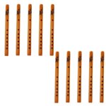 Pack de 10 flte a bec en bambou traditionnel chinois 6 trous clarinette instrument de musique etudiant ...