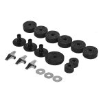 Pack de 18 pcs drum kit accessoires set cymbal stand felts hi - hat clutch felts hi hat cup felts cymbal ...