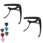 Pack de 2 capodastres de guitare pour guitares acoustiques et electriques professionnelles capodastre ...