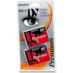 Pack 2 cassettes vierges camescope sony mini dv prenium 60