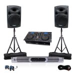 Pack 2 hp 1400w + ampli 2x350wrms + lecteur cd / usb Pack 2 hp 1400w + ampli 2x350wrms + lecteur cd / usb