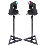 Pack 2 lyres dmx led rgb ibiza light lmh250 - rc 10w spot - 2 pieds supports sst02 - soirée dj fête anniversai ... Pack 2 lyres dmx led rgb ibiza light lmh250 - rc 10w spot - 2 pieds supports sst02 - soirée dj fête anniversai ...