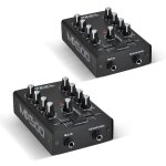 Pack lot de 2 tables de mixages 2 canaux 3 entres ibiza sound mix500