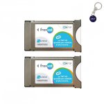 Pack de 2x modules pcmcia fransat ci + dernire version 1. 3 carte pc6 rcepteur tv