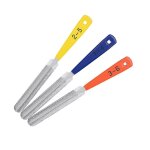 Pack de 3 double face guitare ecrou fendu selle fichier luthier guitare acier fret nut file guitare basse ...