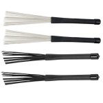 Pack de 4 brosses de percussion, brosses de tambour, brosses de caisse claire, brosses de batterie de ...