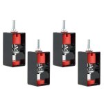 Pack de 4 supports d'amortissement des vibrations de plafond, isolateur de vibrations a ressort pour ...