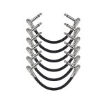 Pack de 6 cbles de patch de guitare de 12 pouces, cbles de guitare dinstruments acoustiques, cbles ...