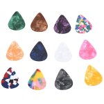 Pack de 60 mdiators de guitare colors d'art abstrait, cadeau de guitare unique pour basse, guitares ...