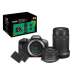 Pack appareil photo hybride canon eos r100 noir + objectif rf - s 18 - 45mm f / 4. 5 - 6. 3 is stm + ...
