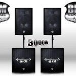 Pack bms - 181812 sonorisation 3000w caisson bi - amplifié bm sonic Pack bms - 181812 sonorisation 3000w caisson bi - amplifié bm sonic