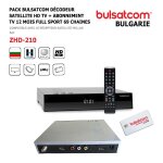 Pack bulsatcom d�codeur satellite hd tv zhd - 210 + abonnement tv 12 mois 69 chaines, full sport bulgarie ...