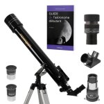 Pack complet lunette astronomique omegon 70 / 700 az2 + zoom + guide + oculaires + barlow