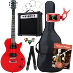 L - pack guitare electrique red incl. ampli, housse, accordeur, câble, sangle L - pack guitare electrique red incl. ampli, housse, accordeur, câble, sangle