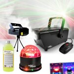 Pack halloween soire de terreur jeux de lumire led + machine  fume et liquide