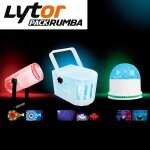 Pack jeux de lumi�re derby moon flower led rumba